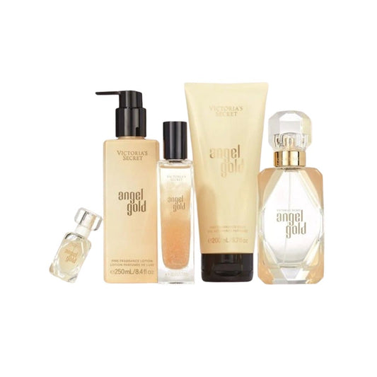 Victoria's Secret Angel Gold Fragrance 5 pcs Gift Set for Women Body Lotion - XOXO cosmetics