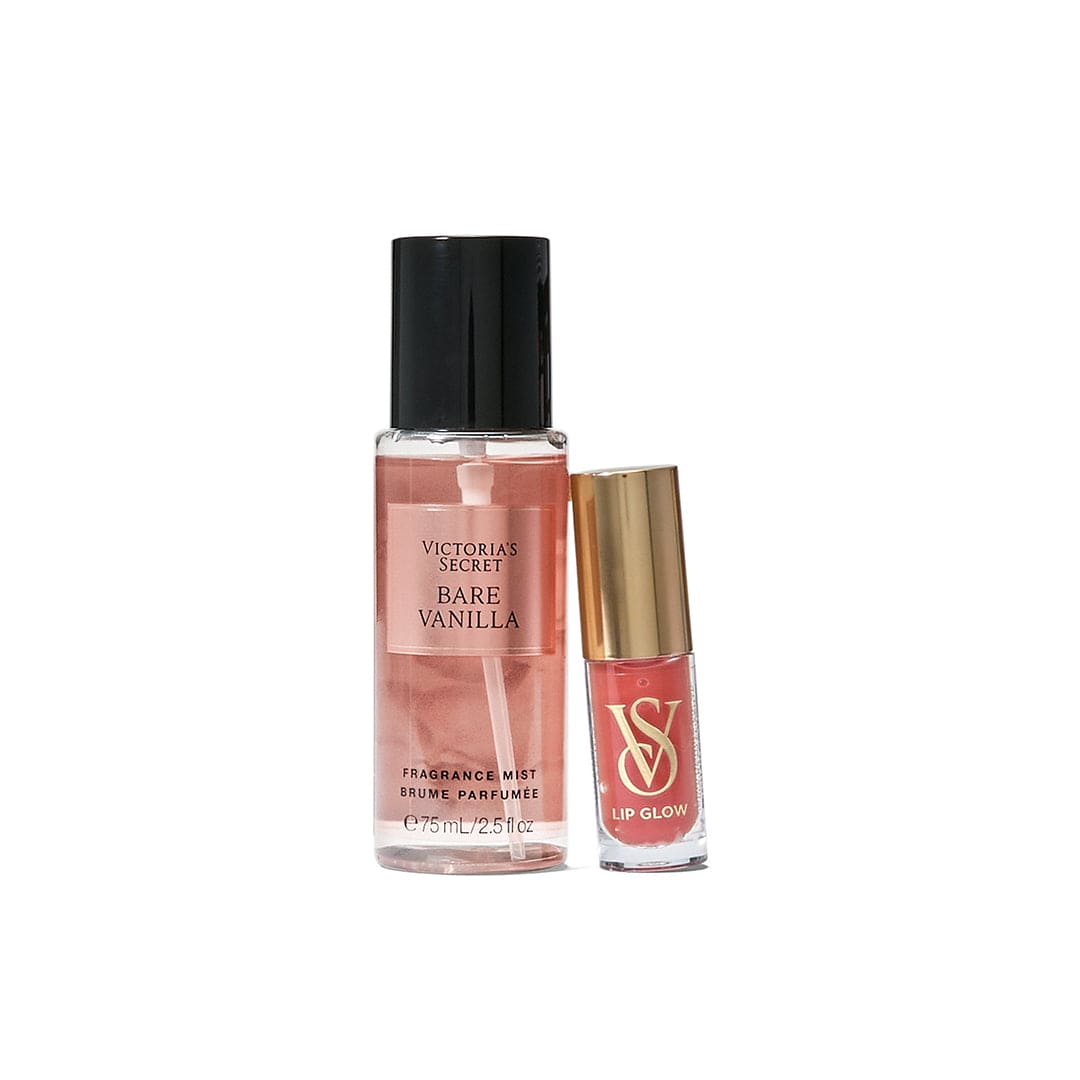 Victoria's Secret Bare Vanilla Mist & Kiss Gift Set Gift Set - XOXO cosmetics