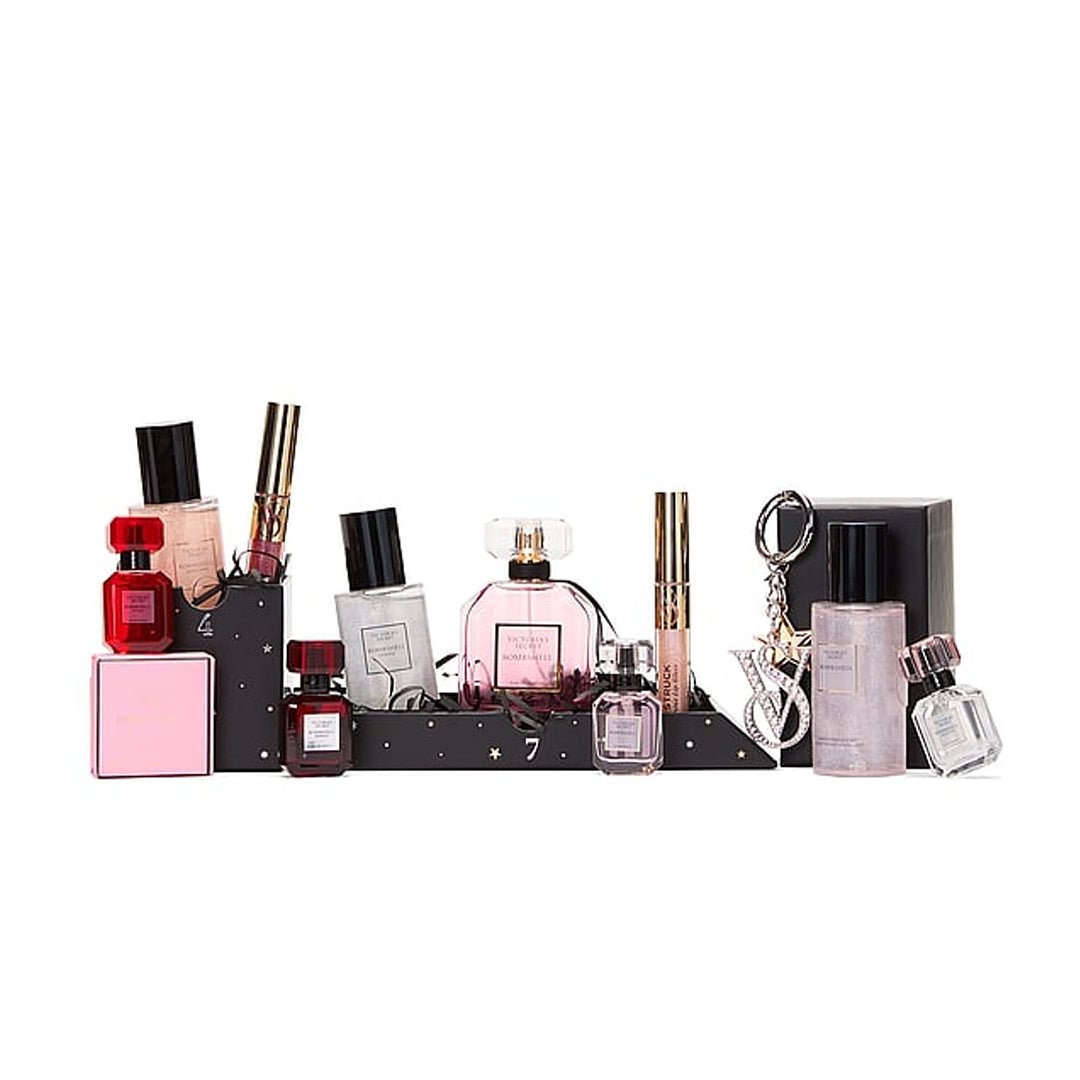 Victoria's Secret Bombshell 12-Day Advent Calendar Gift Box Gift Set - XOXO cosmetics
