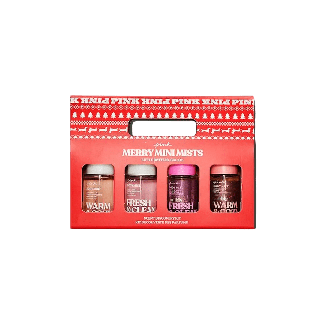 Victoria's Secret Merry Mini Mists 4-Piece Gift Set Gift Set - XOXO cosmetics