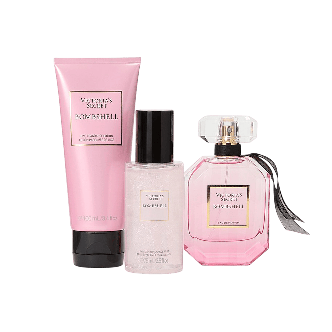 Victoria's Secret There's A Bombshell In All Of Us - Bombshell Gift Box - 3Pcs Gift Set - XOXO cosmetics