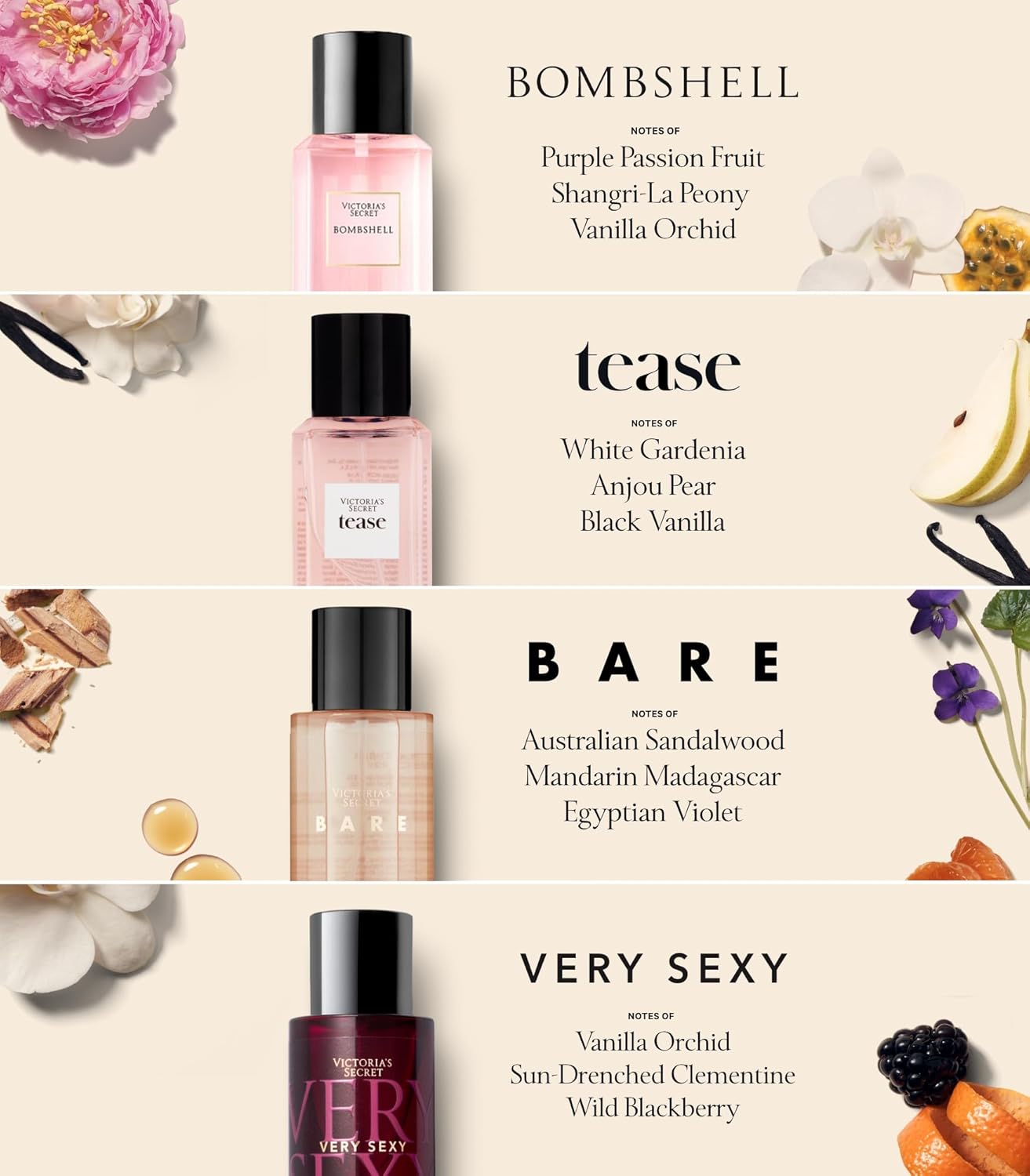 Victoria's Secret Travel Fragrance Mist Set Gift Set - XOXO cosmetics