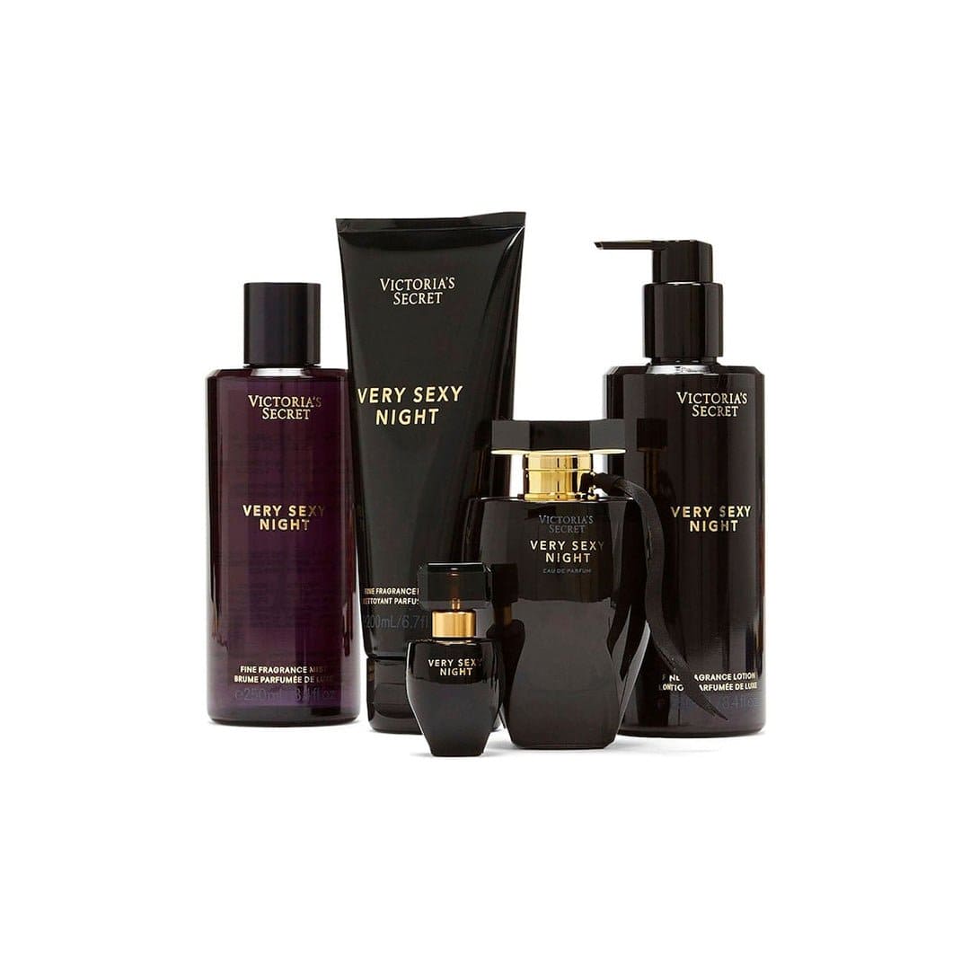 Victoria's Secret Very Sexy Night Fragrance 5 Piece Gift Set Body Lotion - XOXO cosmetics