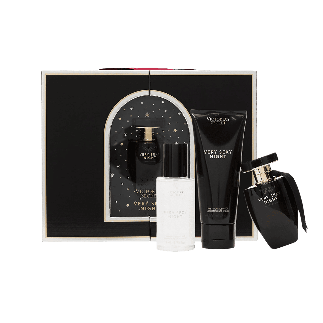 Victoria's Secret Very Sexy Night Fragrance Trio Gift Box Gift Set - XOXO cosmetics