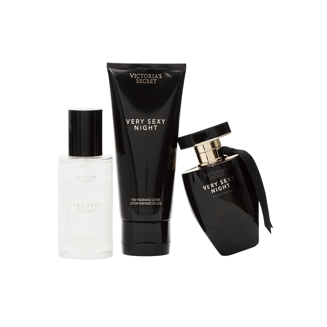 Victoria's Secret Very Sexy Night Fragrance Trio Gift Box Gift Set - XOXO cosmetics