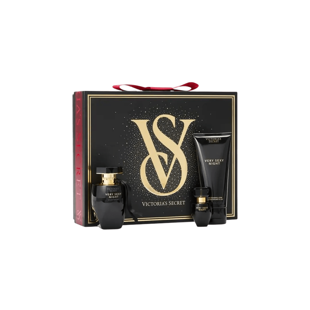 Victoria's Secret Very Sexy Night Fragrance Trio Gift Box Gift Set - XOXO cosmetics