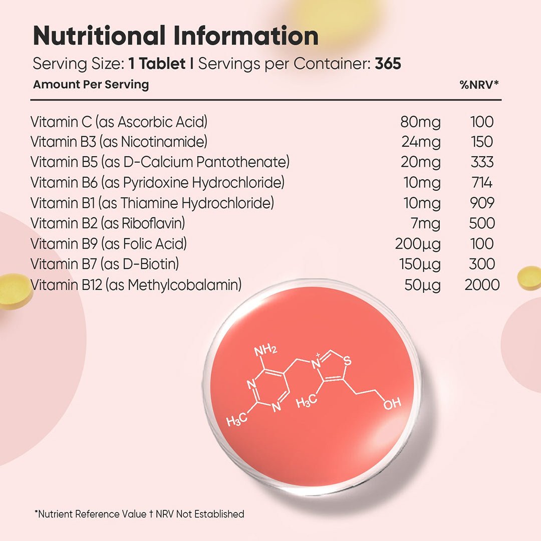 Weightworld Vitamin B Complex - 365 Tablets Supplement - XOXO cosmetics