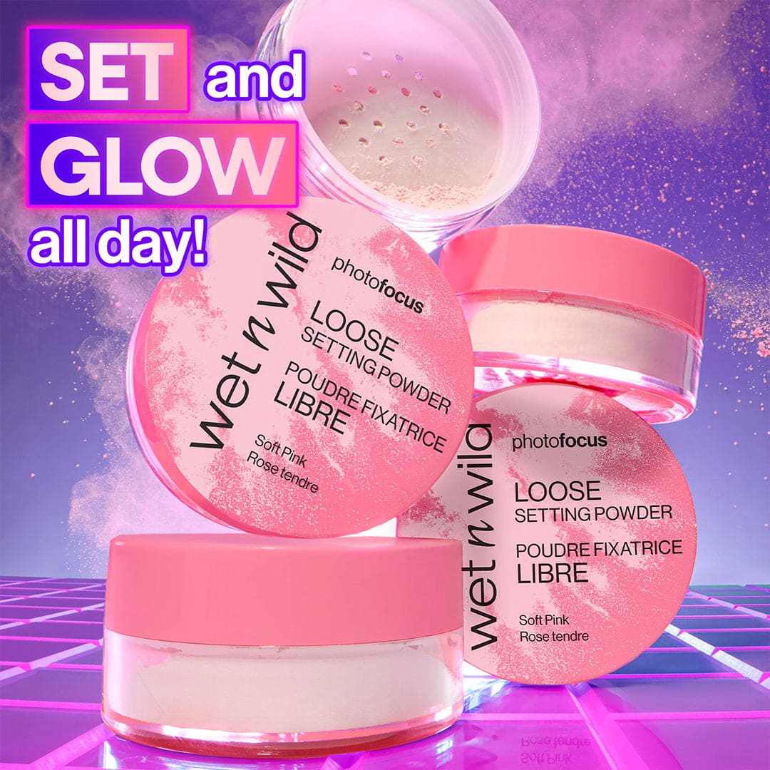 Wet n Wild Photofocus Loose Setting Powder - Soft Pink Powder - XOXO cosmetics