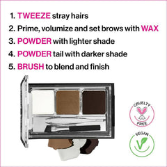 Wet n Wild Ultimate Brow Kit - Ash Brown Eyebrow - XOXO cosmetics