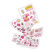 XOXO Pinky Stickers - Random choice Stickers Sheet - XOXO cosmetics