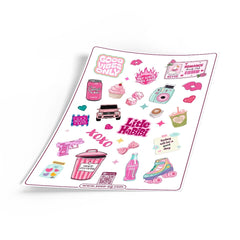 XOXO Pinky Stickers Stickers Sheet - XOXO cosmetics