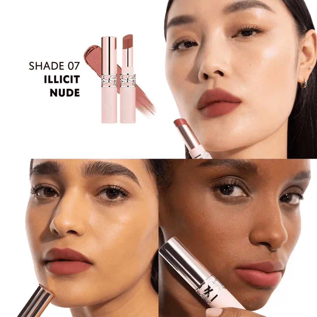 Yves Saint Laurent LOVENUDE Mini Lip Blusher- 07 Illicit Nude - 1g Lipstick - XOXO cosmetics