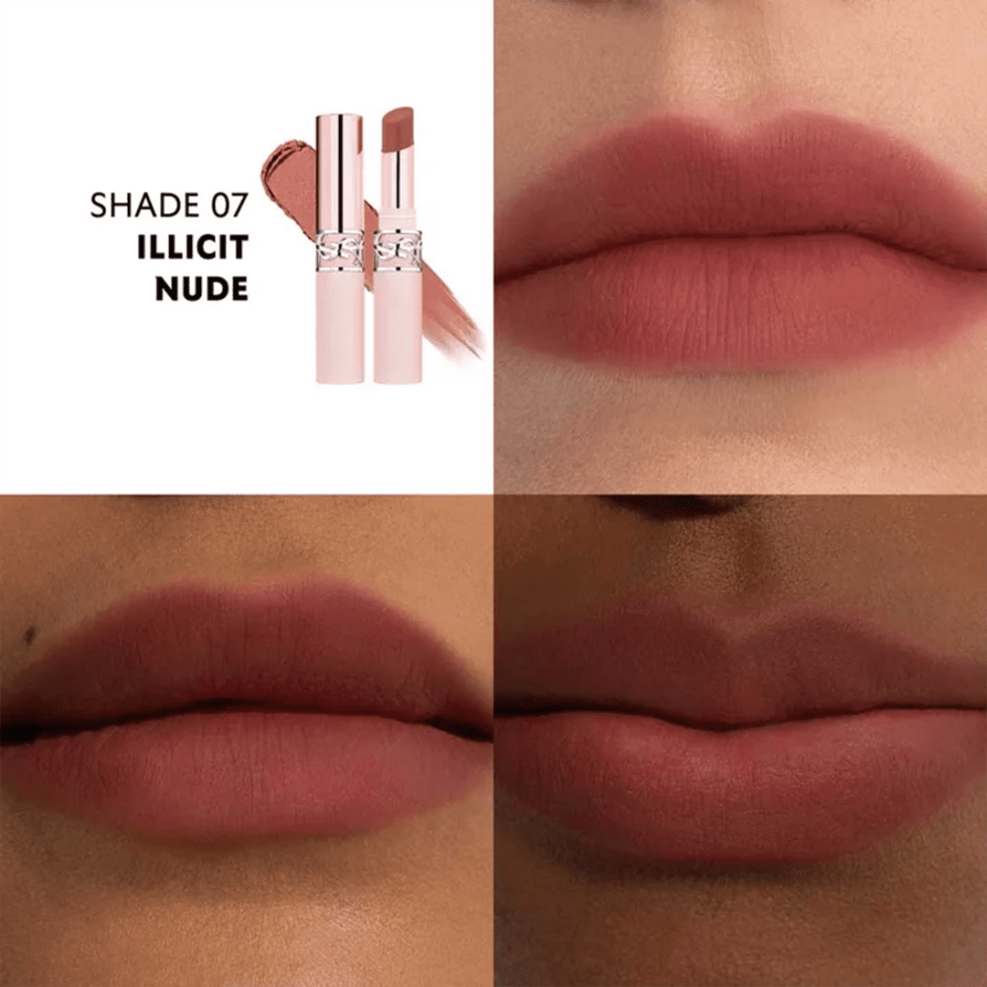 Yves Saint Laurent LOVENUDE Mini Lip Blusher- 07 Illicit Nude - 1g Lipstick - XOXO cosmetics