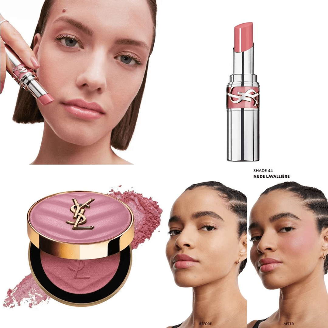 Yves Saint Laurent Loveshine + Make Me Blush Set Nude Makeup Set - XOXO cosmetics