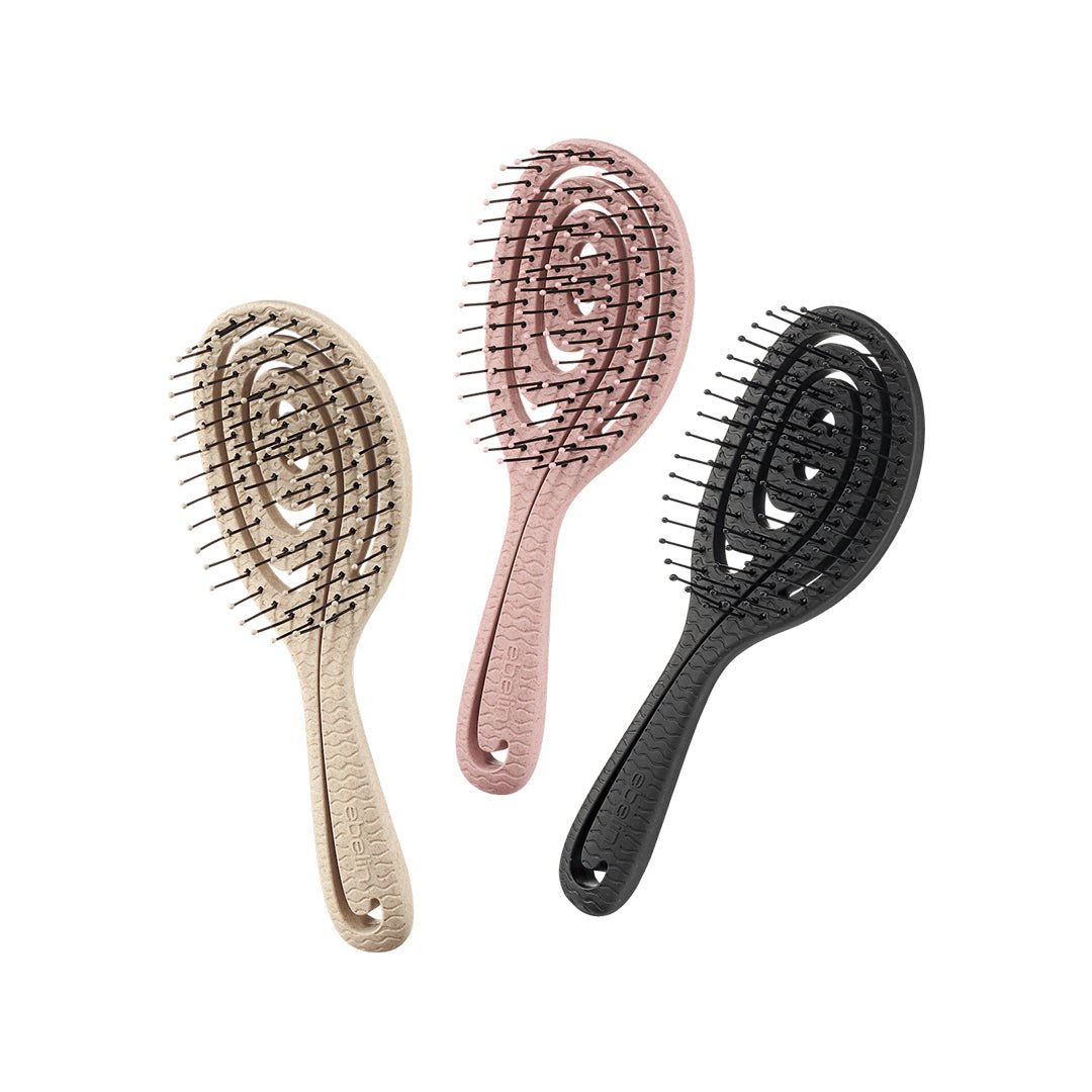 ebelin Mini Spiral Detangling Brush Random Color Hair Tools - XOXO cosmetics