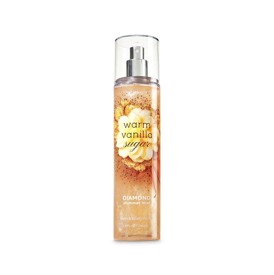 Bath & Body Works Warm Vanilla Sugar Diamond Shimmer Mist Body Mist - XOXO cosmetics