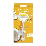 Gillette Venus Olay Coconut Handle + 2 Cartridges Shaving - XOXO cosmetics
