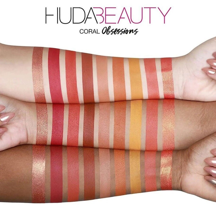 Huda Beauty Coral Obsessions Eyeshadow Palette Eyeshadow - XOXO cosmetics