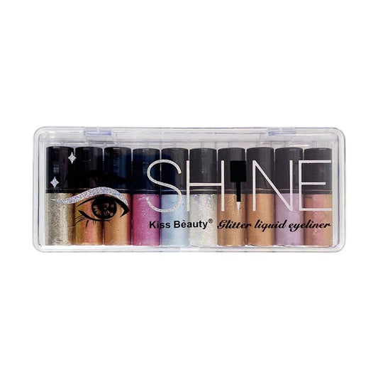 Kiss Beauty SHINE Glitter Liquid Eyeliner Eyeshadow - XOXO cosmetics