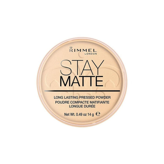 Rimmel Stay Matte Pressed Powder 001 Transparent Setting - XOXO cosmetics