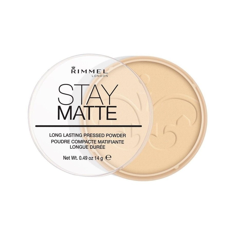 Rimmel Stay Matte Pressed Powder 001 Transparent Setting - XOXO cosmetics