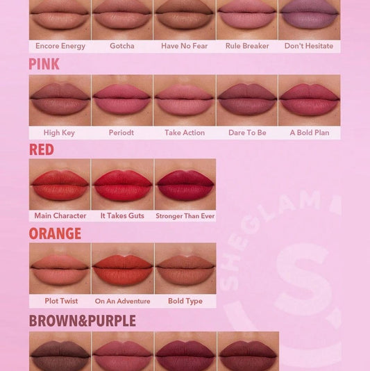 SHEGLAM Dynamatte Boom Long Lasting Matte Lipstick Lipstick - XOXO cosmetics