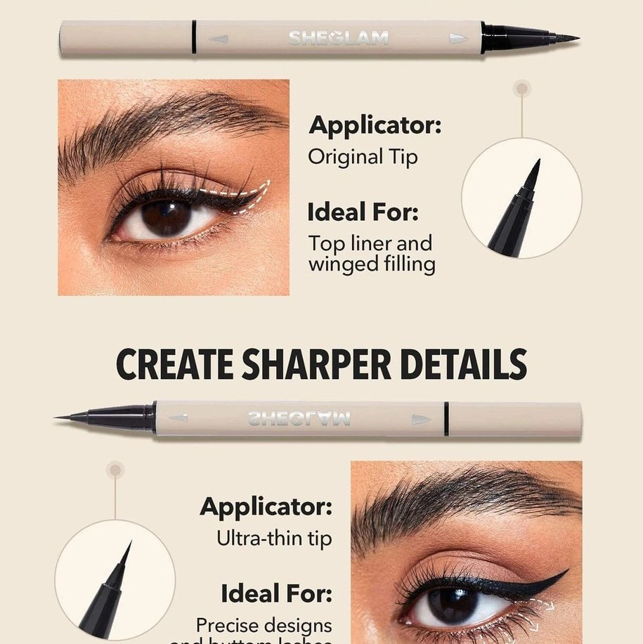 SHEGLAM Multi-Tasker Line & Detail Eyeliner Pen Eyeliner - XOXO cosmetics