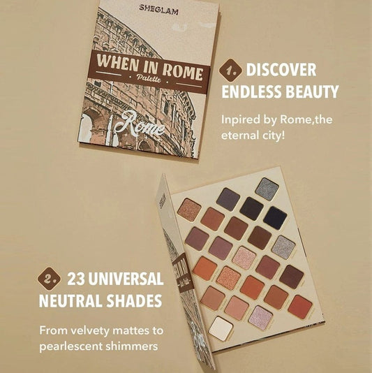 SHEGLAM When In Rome Eyeshadow Palette Eyeshadow - XOXO cosmetics