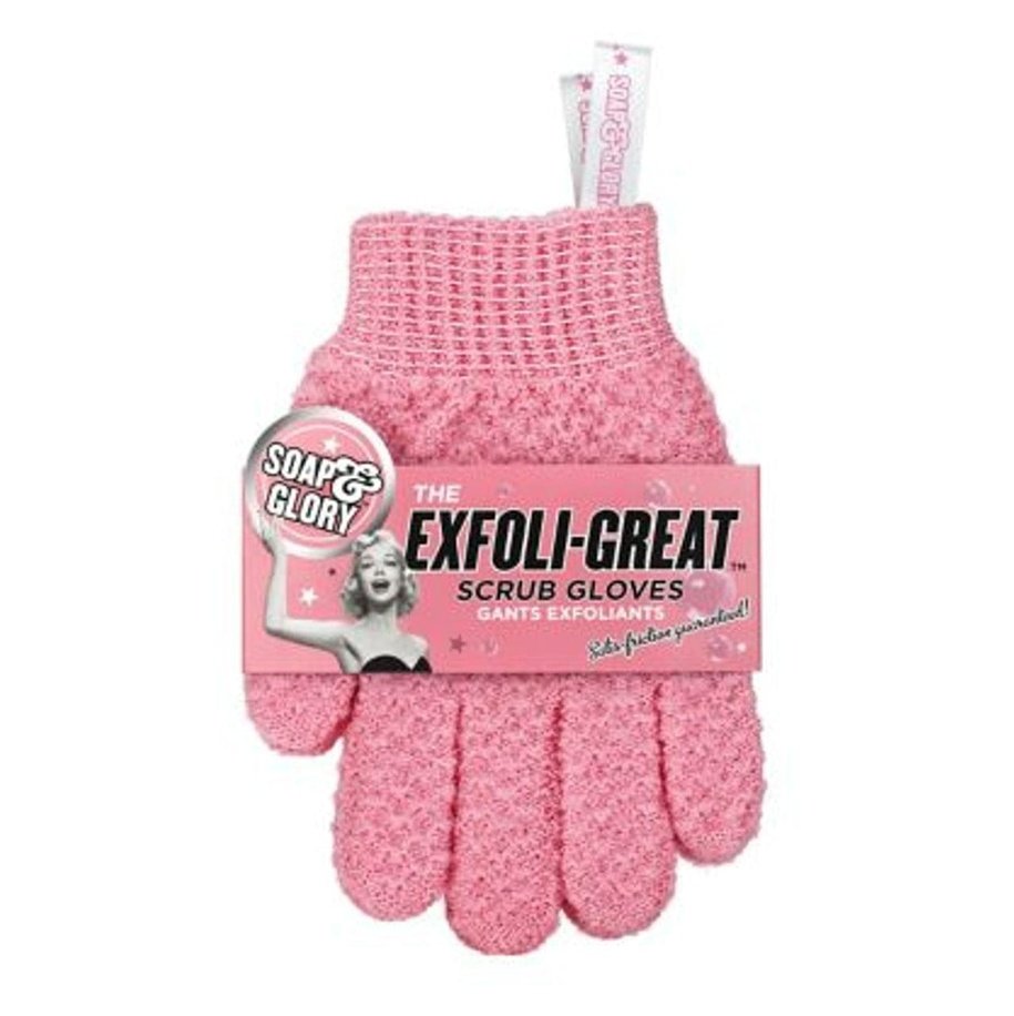 Soap and Glory The Exfoli-Great Scrub Exfoliating Gloves Gloves - XOXO cosmetics