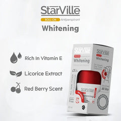 Starville Whitening Roll on Redberry Scent Deodorant - XOXO cosmetics